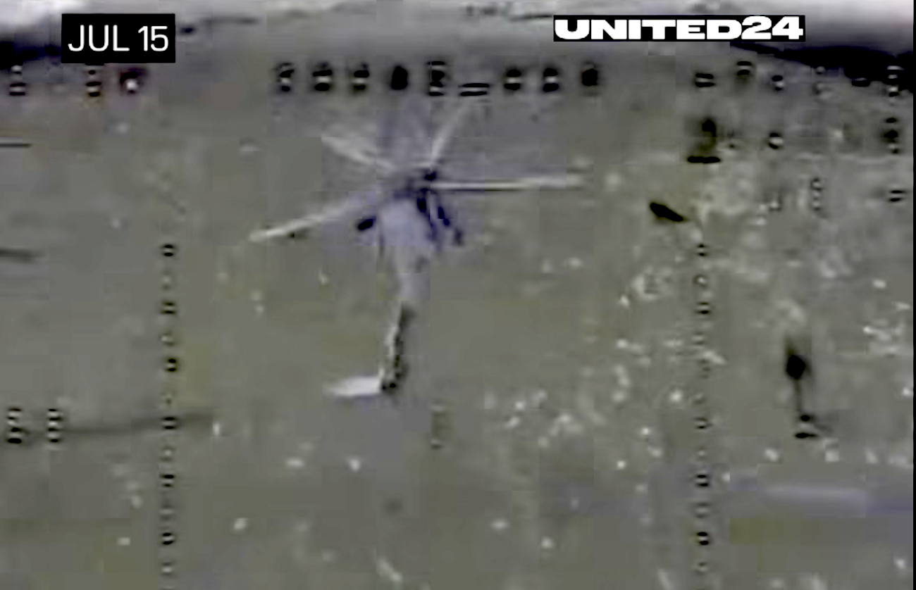 VIDEO: Ukrainian drone shoots down Russian army attack helicopter for the first time