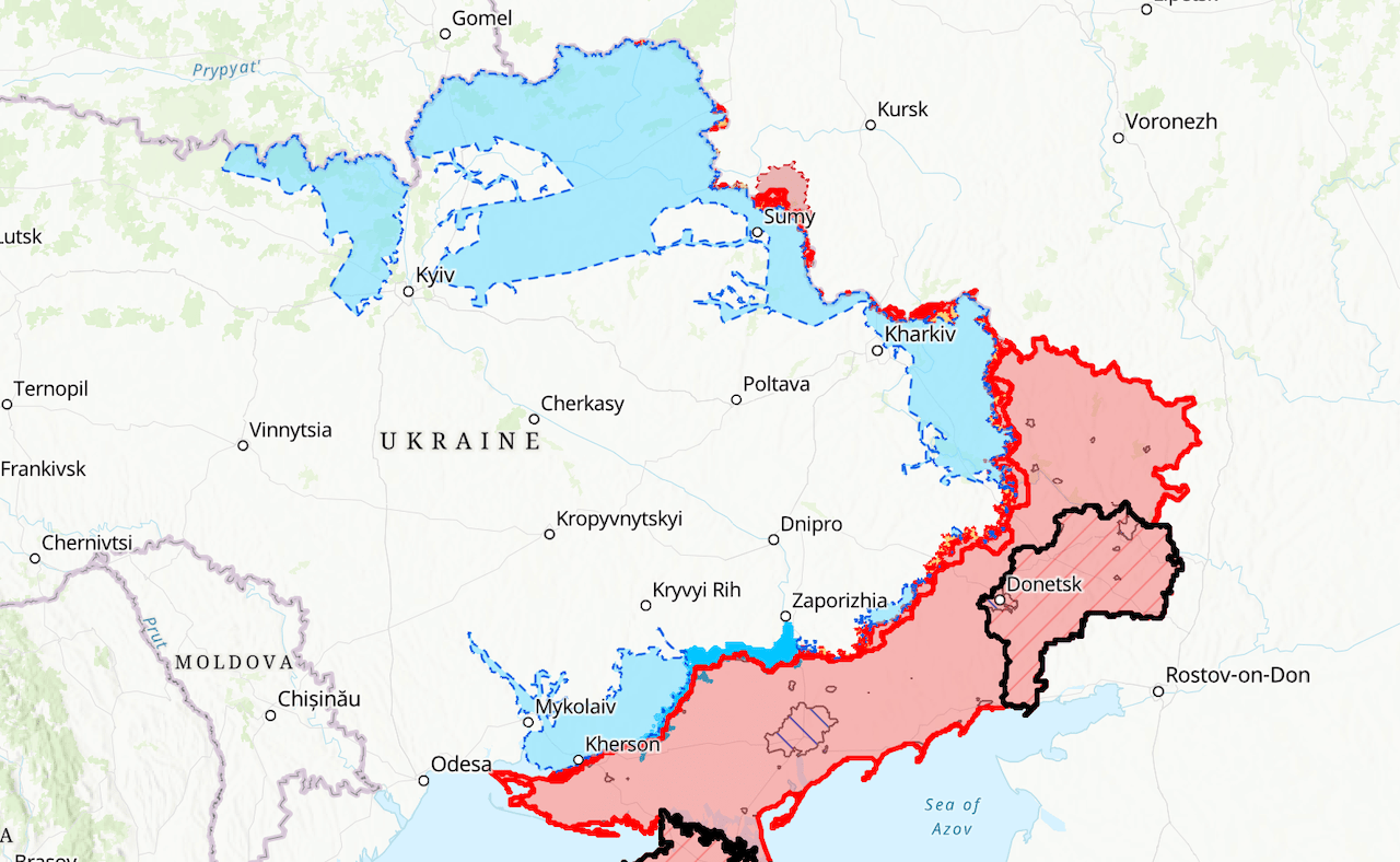 Ukraine has taken back large areas from the Russians, recently 26 settlements were liberated